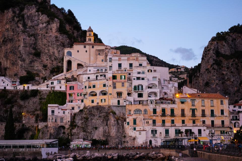 A town stacked on the cliffs of the Amalfi coast